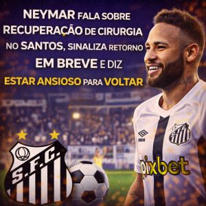 Neymar Atualiza Recuperação Após Cirurgia e Anima Torcida do Santos