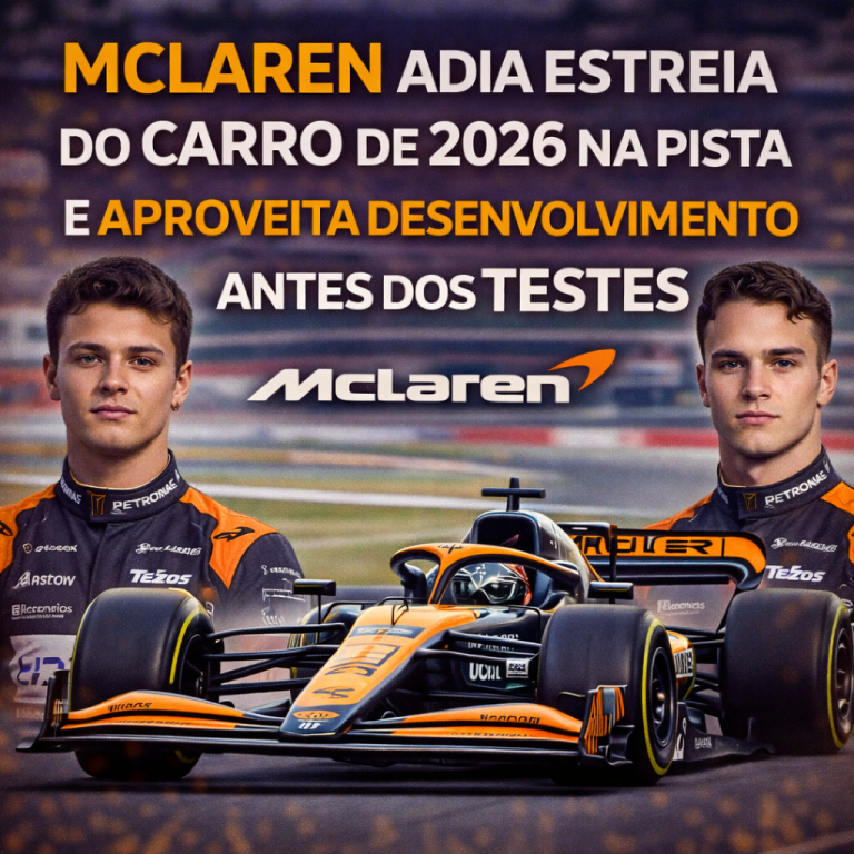 McLaren adia estreia do carro de 2026 na pista e aposta em desenvolvimento máximo antes dos testes oficiais