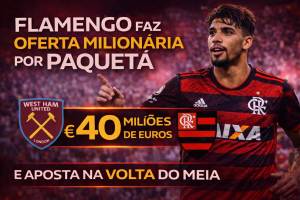Flamengo formaliza oferta milionária por Paquetá e aposta na vontade do jogador para viabilizar retorno ao Brasil