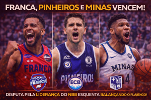 Vitórias de Franca, Pinheiros e Minas embolam liderança do NBB e pressionam Flamengo na rodada