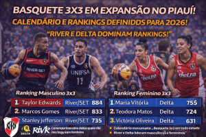 Basquete 3×3 no Piauí ganha força em 2026 com calendário robusto, rankings atualizados e protagonismo regional