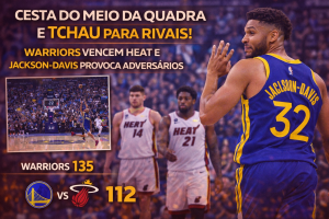 Cesta do Meio da Quadra no Estouro do Cronômetro e Provocação Marcam Vitória dos Warriors Sobre o Heat na NBA