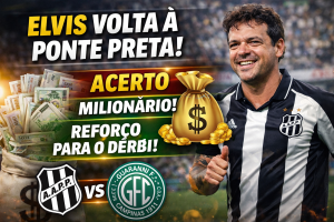 Elvis Fecha Acordo Milionário, Reverte Ação Judicial e Reforça a Ponte Preta no Dérbi Contra o Guarani