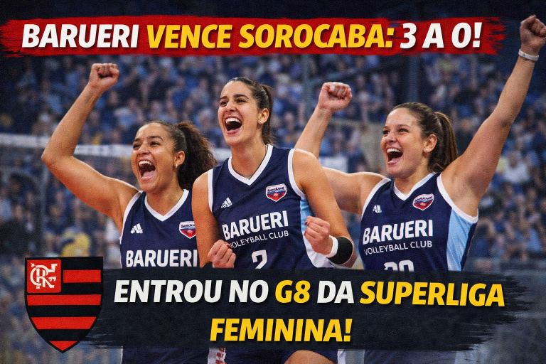BARUERI DOMINA SOROCABA, ENTRA NO G8 E REFORÇA CANDIDATURA AOS PLAYOFFS DA SUPERLIGA FEMININA