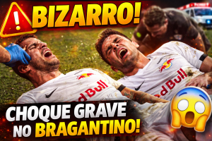 CHOQUE EM CAMPO: O IMPACTO DO ACIDENTE ENTRE JOGADORES DO BRAGANTINO E COMO ISSO EXPÕE OS RISCOS DO FUTEBOL MODERNO