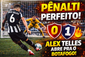 FRIEZA TOTAL NA MARCA DA CAL: COMO ALEX TELLES DECIDIU O JOGO E COLOCOU O BOTAFOGO NA FRENTE COM UM PÊNALTI PERFEITO