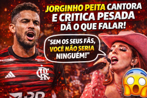 POLÊMICA FORA DE CAMPO: JORGINHO DO FLAMENGO DISPARA CONTRA CANTORA INTERNACIONAL E GERA REPERCUSSÃO IMEDIATA