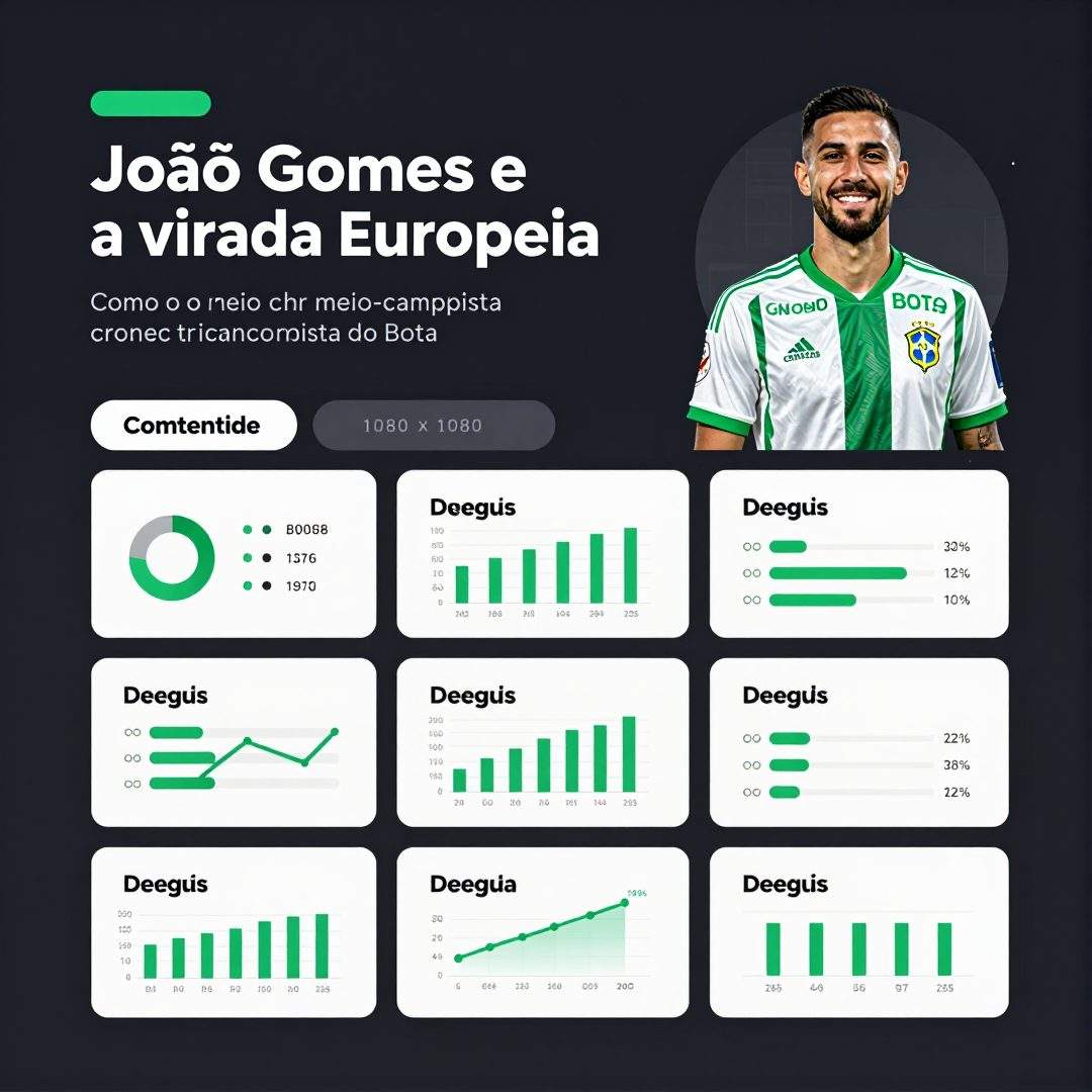 Infográfico - João Gomes e a virada europeia: como o meio-campista do Botafogo conquistou a atenção dos gigantes