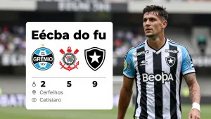 Grêmio, Corinthians e Botafogo lideram rodada decisiva do futebol brasileiro