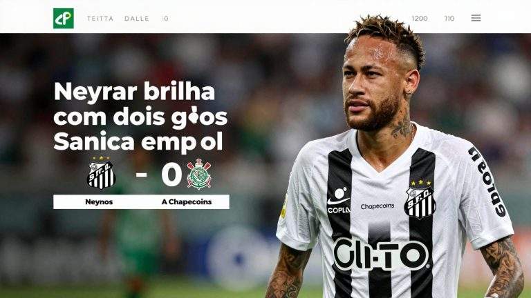 Neymar brilha com dois gols e Santos empata com a Chapecoense na Vila; veja análise completa