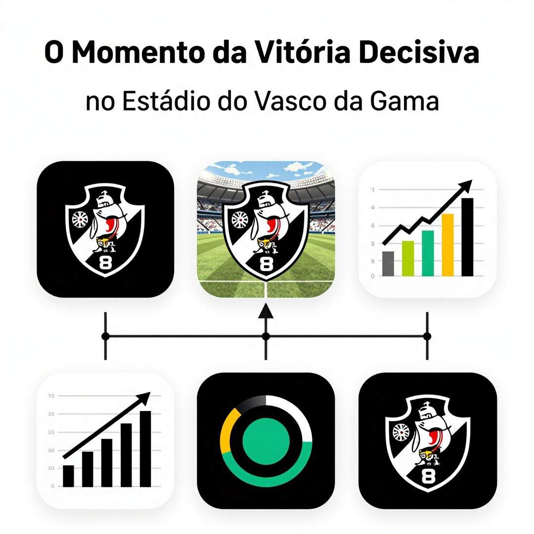 Infográfico - O Momento da Vitória Decisiva no Estádio do Vasco da Gama
