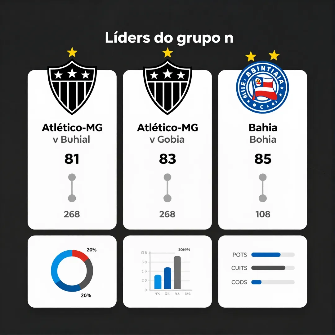 Infográfico - Clássico entre Atlético-MG e Bahia define líderes do grupo na Copa Sul-Americana este ano.