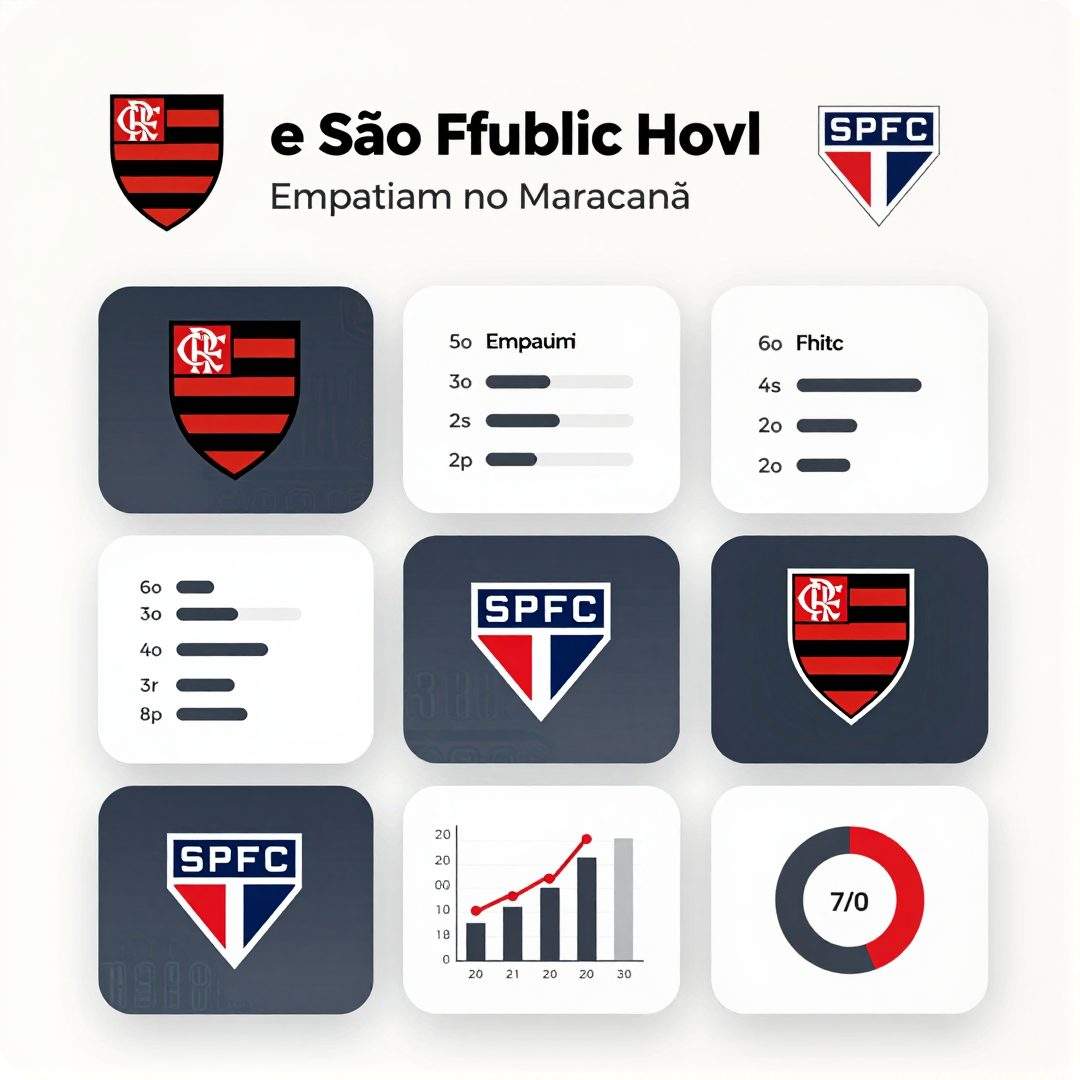 Infográfico - Flamengo e São Paulo empatam no Maracanã e afastam torcida do título
