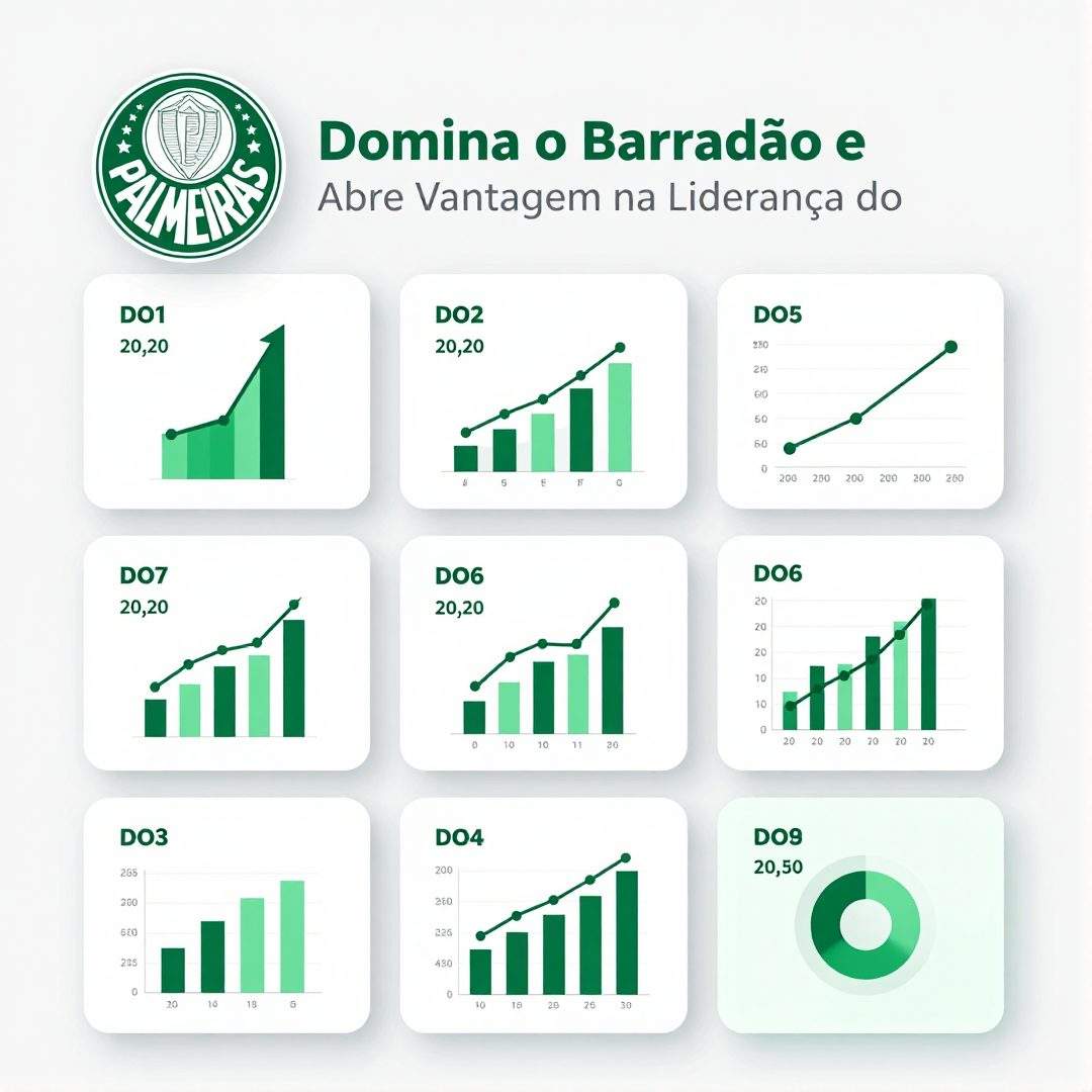 Infográfico - Palmeiras Domina o Barradão e Abre Vantagem na Liderança do Brasileirão