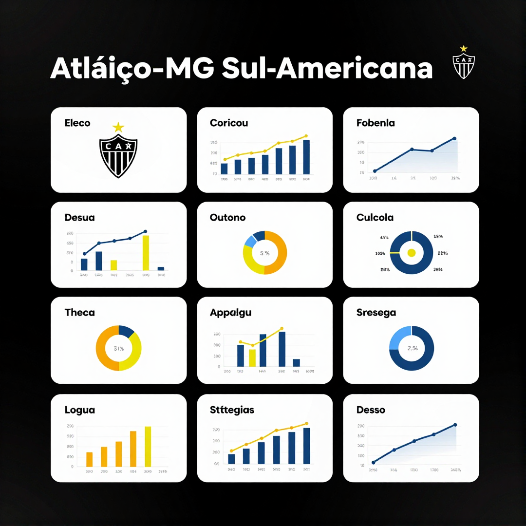 Infográfico - Atlético-MG na Copa Sul-Americana: elenco, estratégia e desafios para a campanha continental