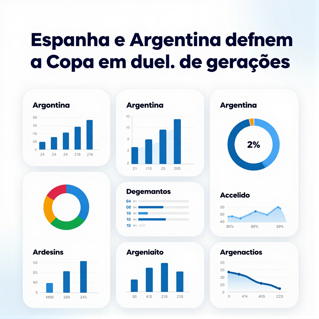 Infográfico - Espanha e Argentina definem a Copa em duelo de gerações