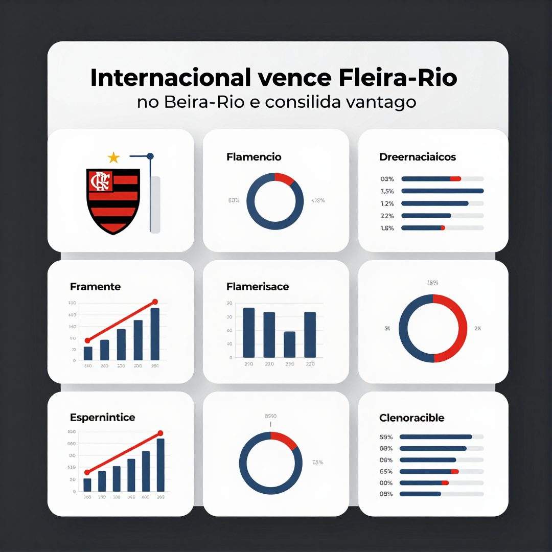 Infográfico - Internacional vence Flamengo no Beira-Rio e consolida vantagem; Mirassol e Remo chocam-se na zona de rebaixamento