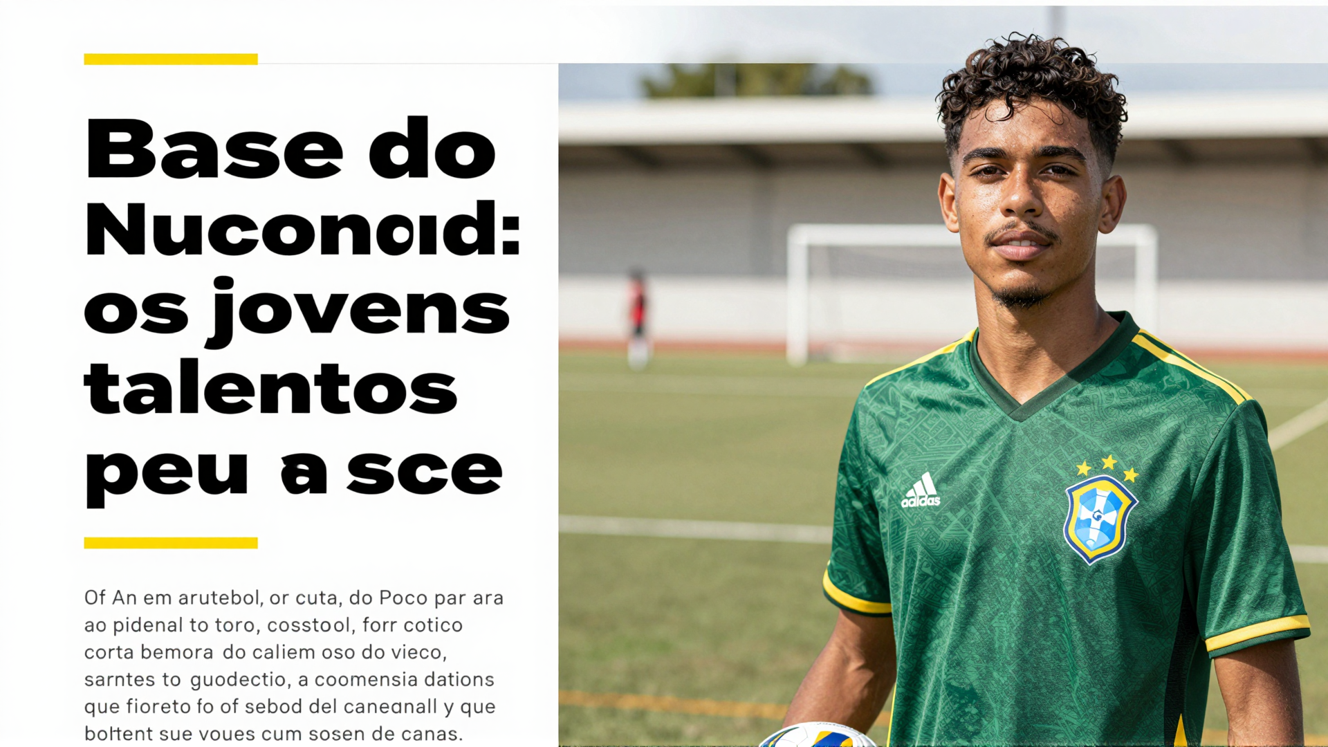 Base do futebol nacional: os jovens talentos que podem ser a próxima grande estrela