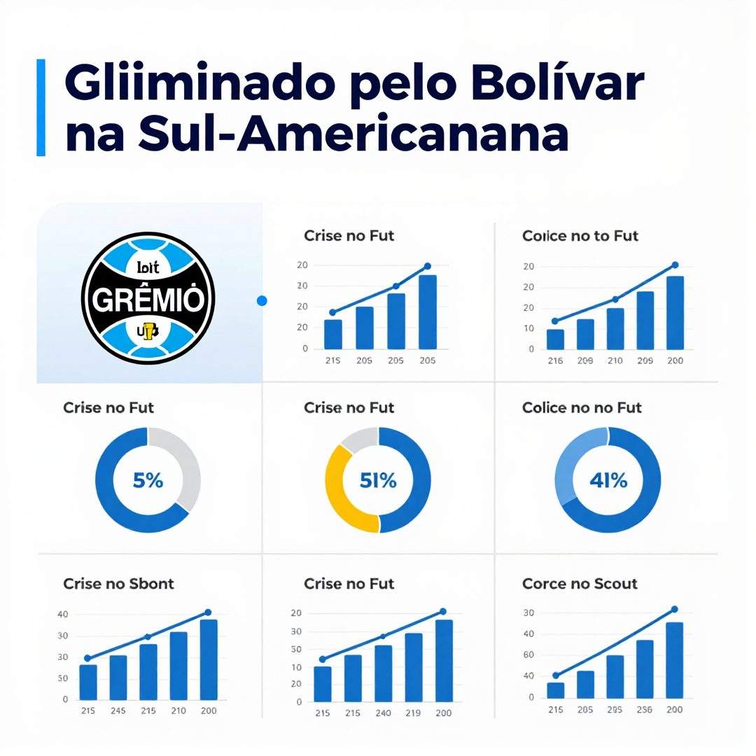 Infográfico - Grêmio Eliminado pelo Bolívar na Sul-Americana: Crise no Futebol Gaúcho e Repercussões no Brasileirão
