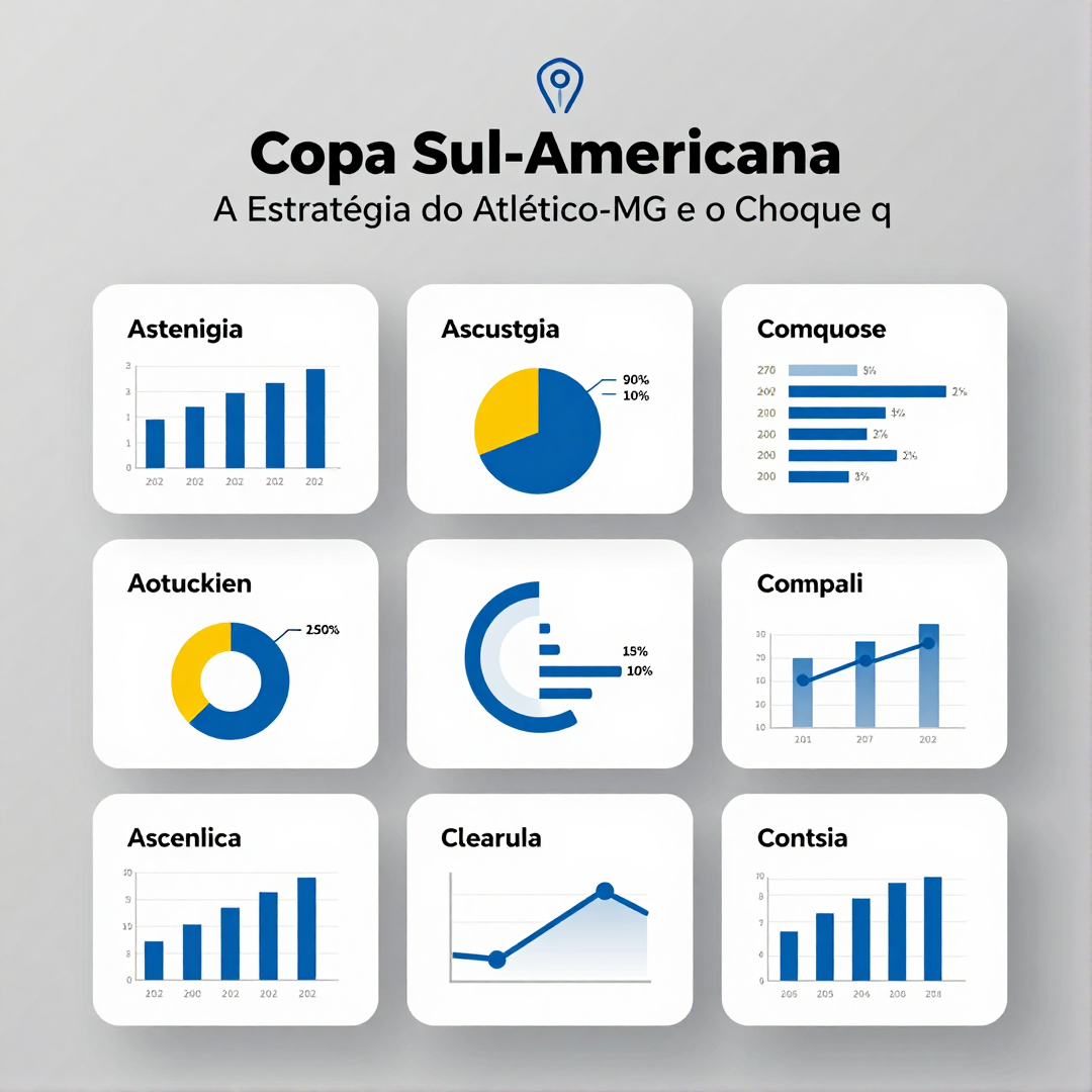 Infográfico - Copa Sul-Americana: A Estratégia do Atlético-MG e o Choque que Define a Elite do Futebol Nacional