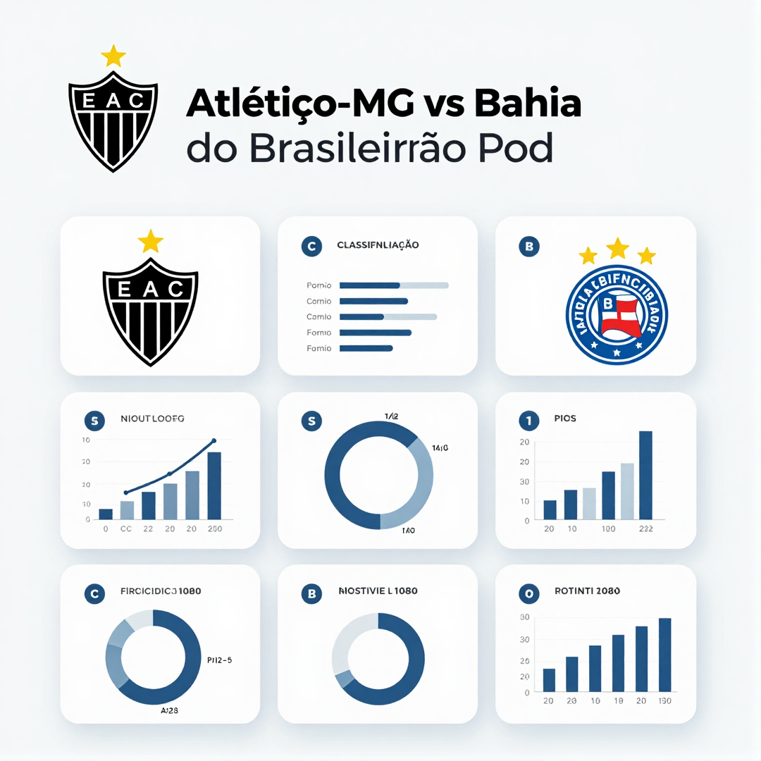 Infográfico - Atlético-MG x Bahia: Como a Classificação do Brasileirão Pode Mudar com Este Confronto