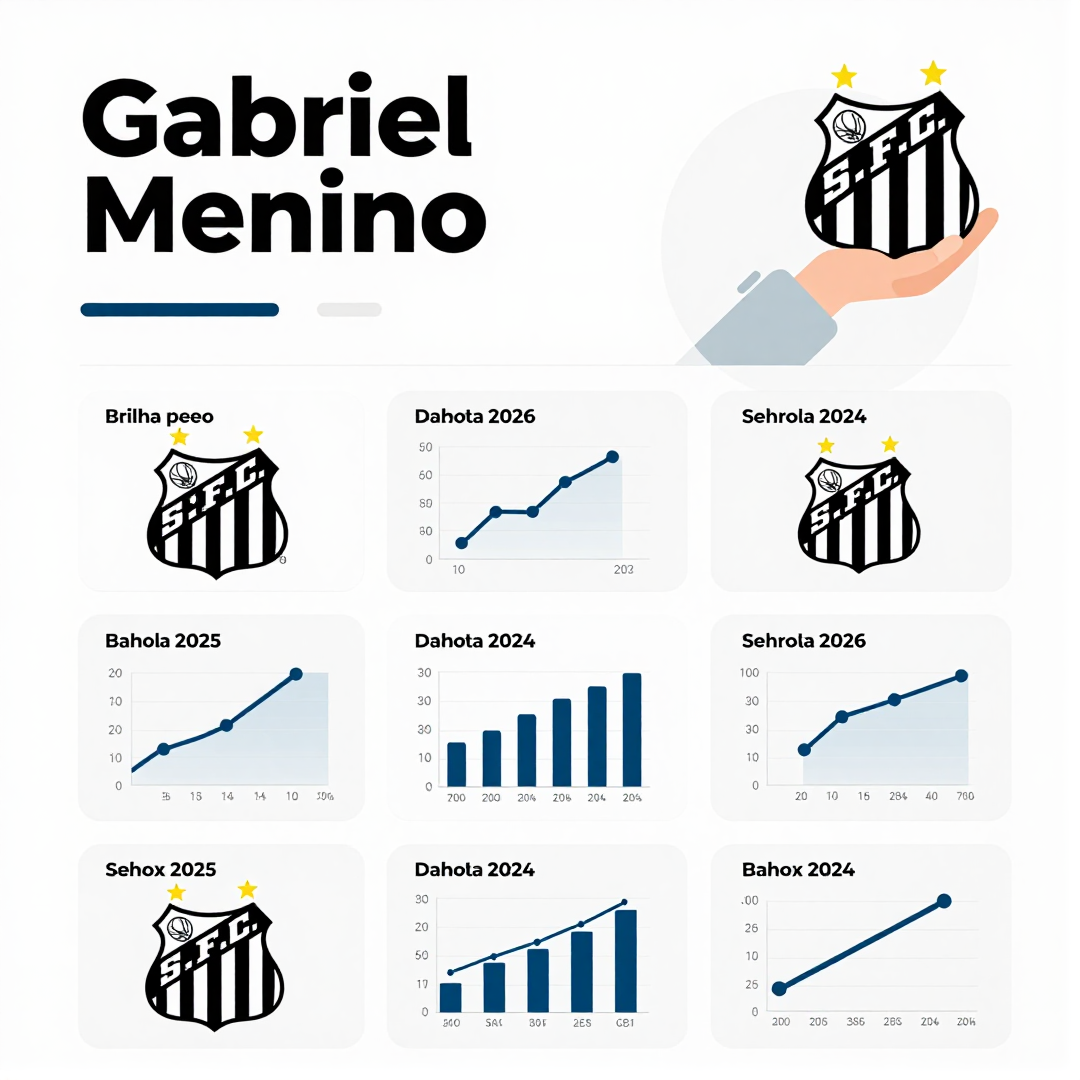 Infográfico - Gabriel Menino brilha pelo Santos e reforça esperança de recuperação do Peixe em temporada desafiadora