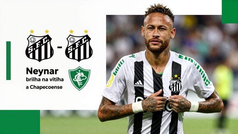 Neymar brilha na vitória do Santos sobre a Chapecoense e Rafael Leão faz visita inesquecível à Vila Belmiro