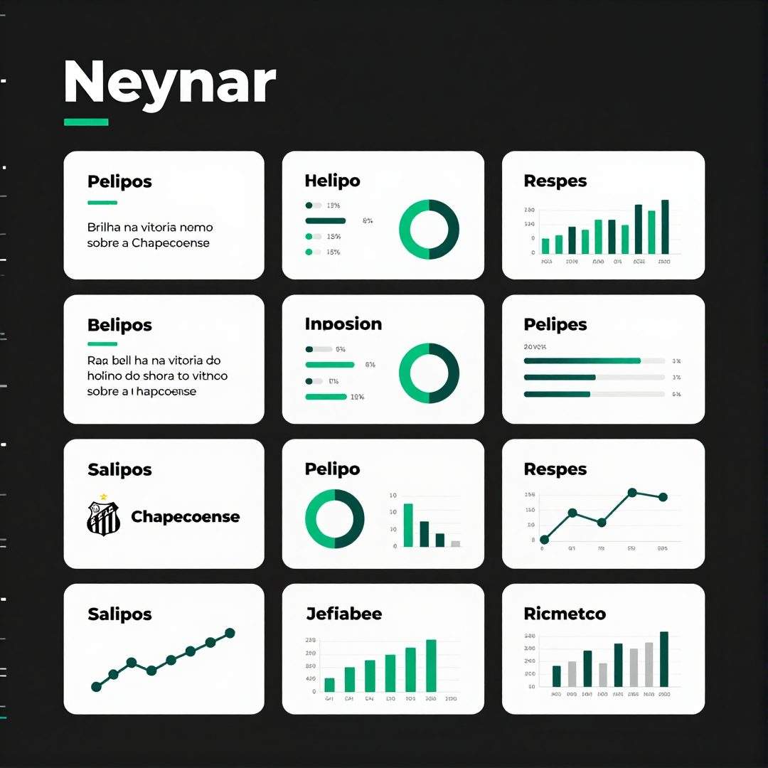 Infográfico - Neymar brilha na vitória do Santos sobre a Chapecoense e Rafael Leão faz visita inesquecível à Vila Belmiro
