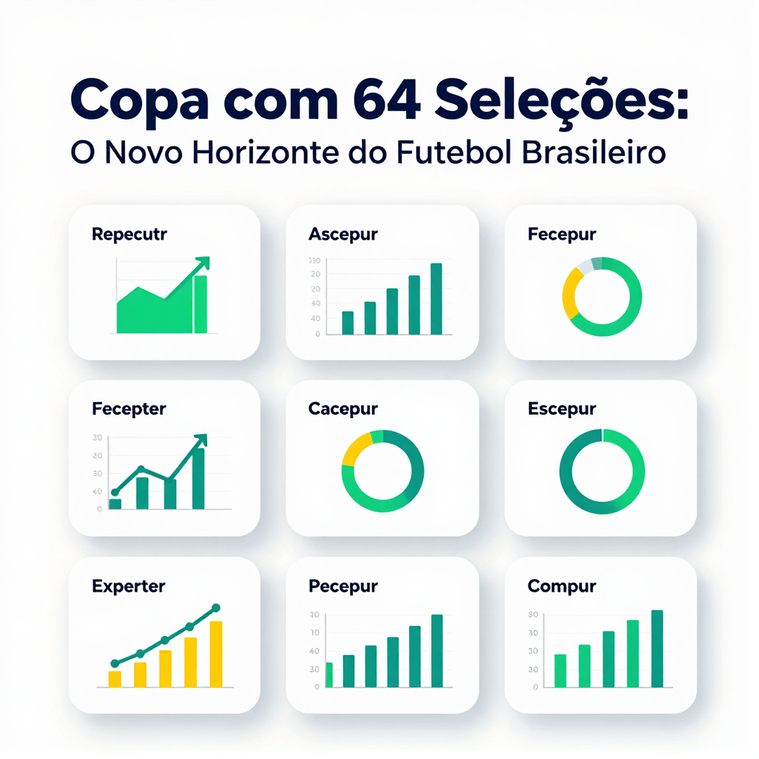 Infográfico - Copa com 64 Seleções: O Novo Horizonte do Futebol Brasileiro e a Revolução Econômica