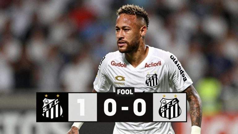 Neymar brilha com dois gols e conduz Santos ao empate contra a Chapecoense