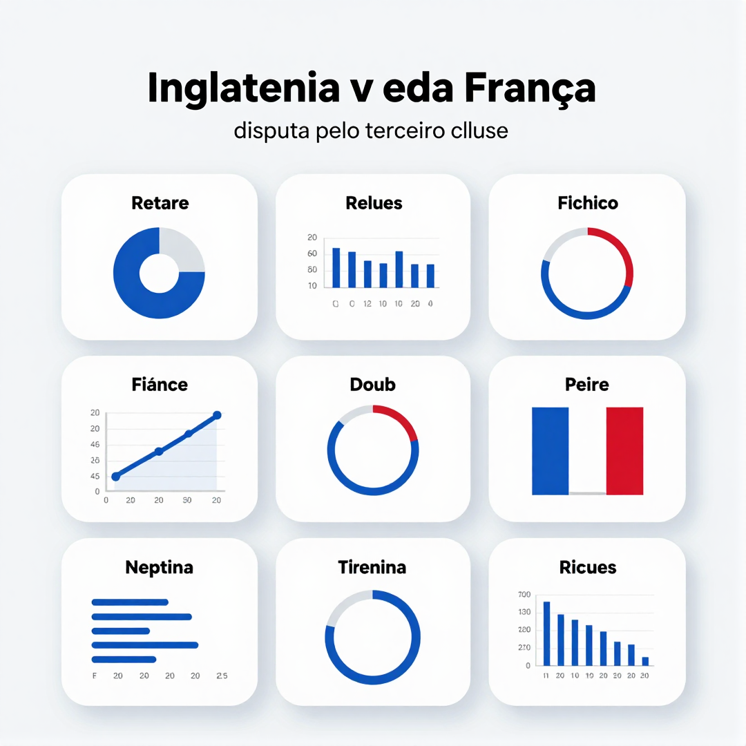 Infográfico - Inglaterra vence a França na disputa pelo terceiro lugar em confronto insano com dez gols