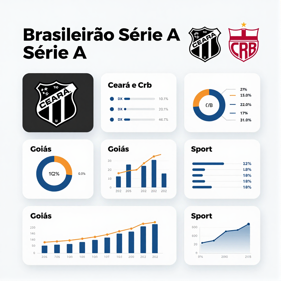 Infográfico - Brasileirão Série A: Ceará e CRB se enfrentam; Goiás e Sport também disputam pontos neste fim de semana