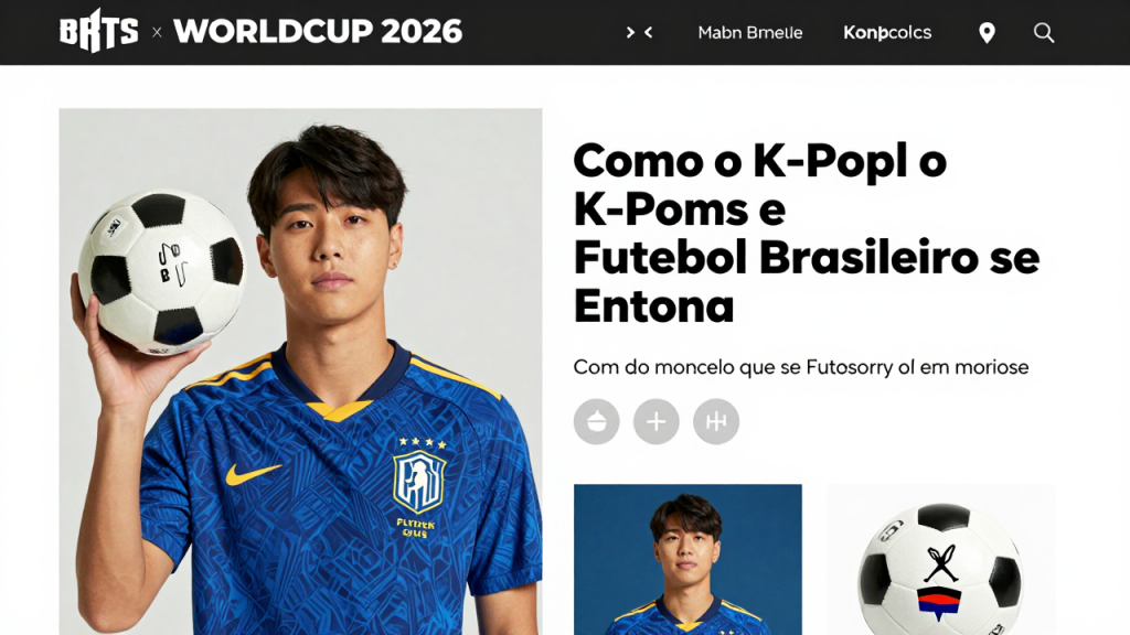 #BTSxWORLDCUP2026: Como o K-Pop e o Futebol Brasileiro se Encontram na Era 2026