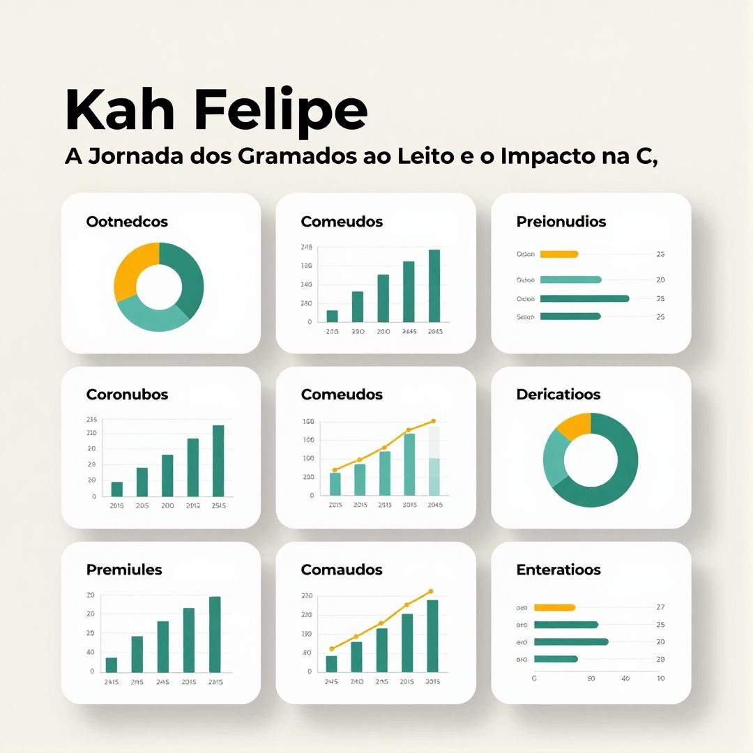 Infográfico - Kah Felipe: A Jornada dos Gramados ao Leito e o Impacto na Cultura Esportiva Nacional