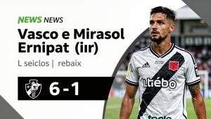 Vasco e Mirassol empatam em 1 a 1 e seguem na zona de rebaixamento do Brasileirão