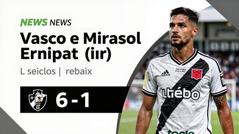 Vasco e Mirassol empatam em 1 a 1 e seguem na zona de rebaixamento do Brasileirão