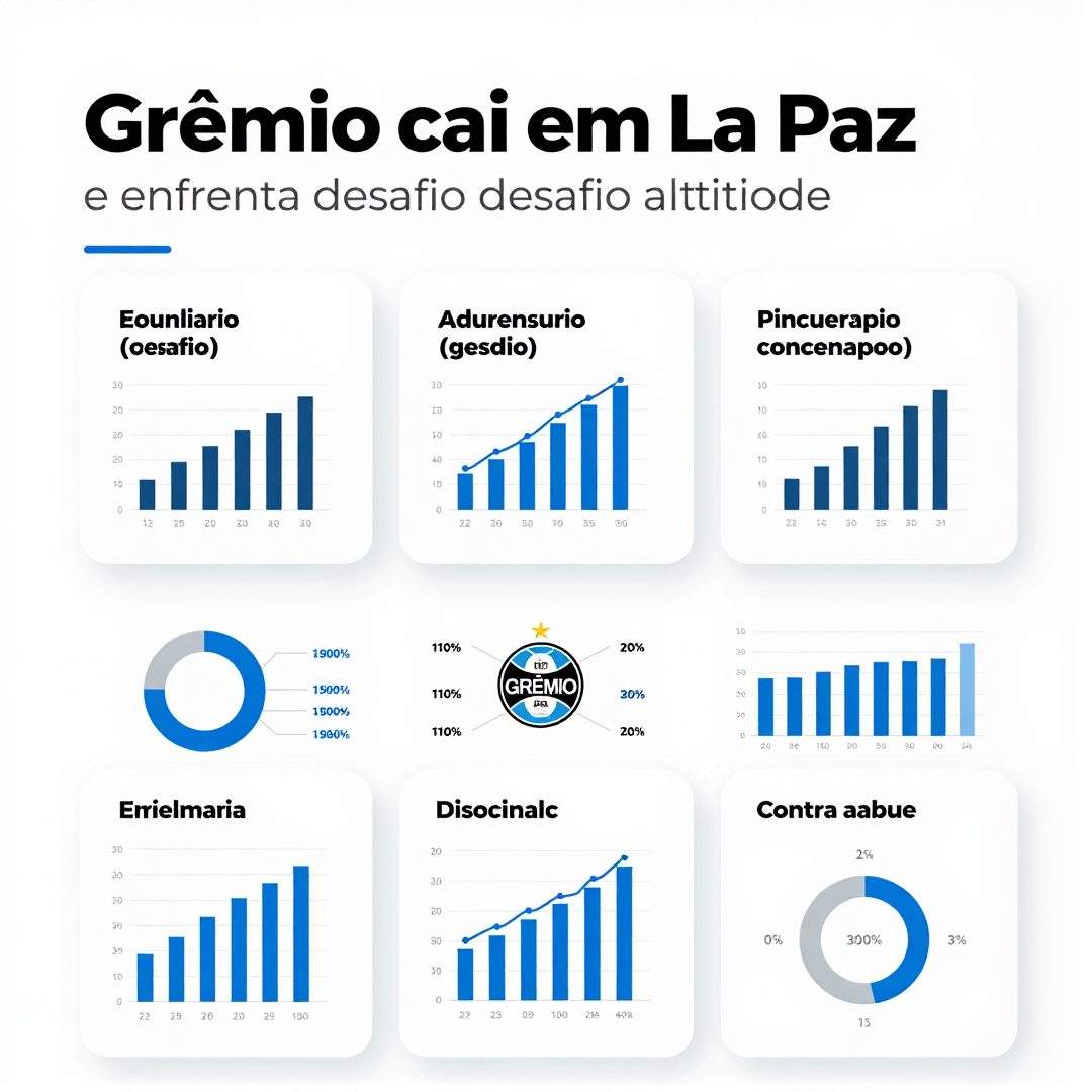 Infográfico - Grêmio cai em La Paz e enfrenta desafio altitude contra o Bolívar