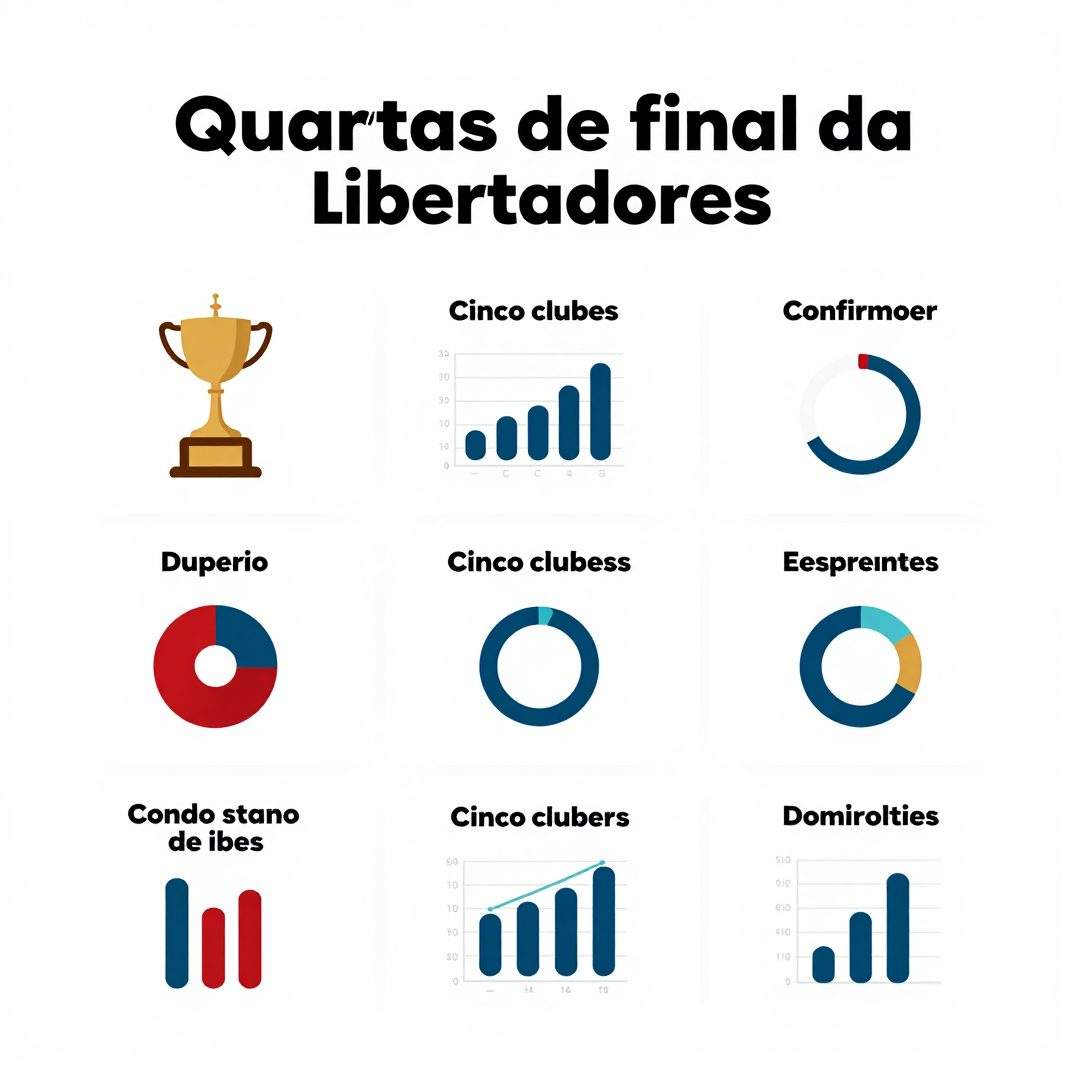 Infográfico - Quartas de final da Libertadores: cinco clubes já confirmam presença e desenham caminho para a grande decisão