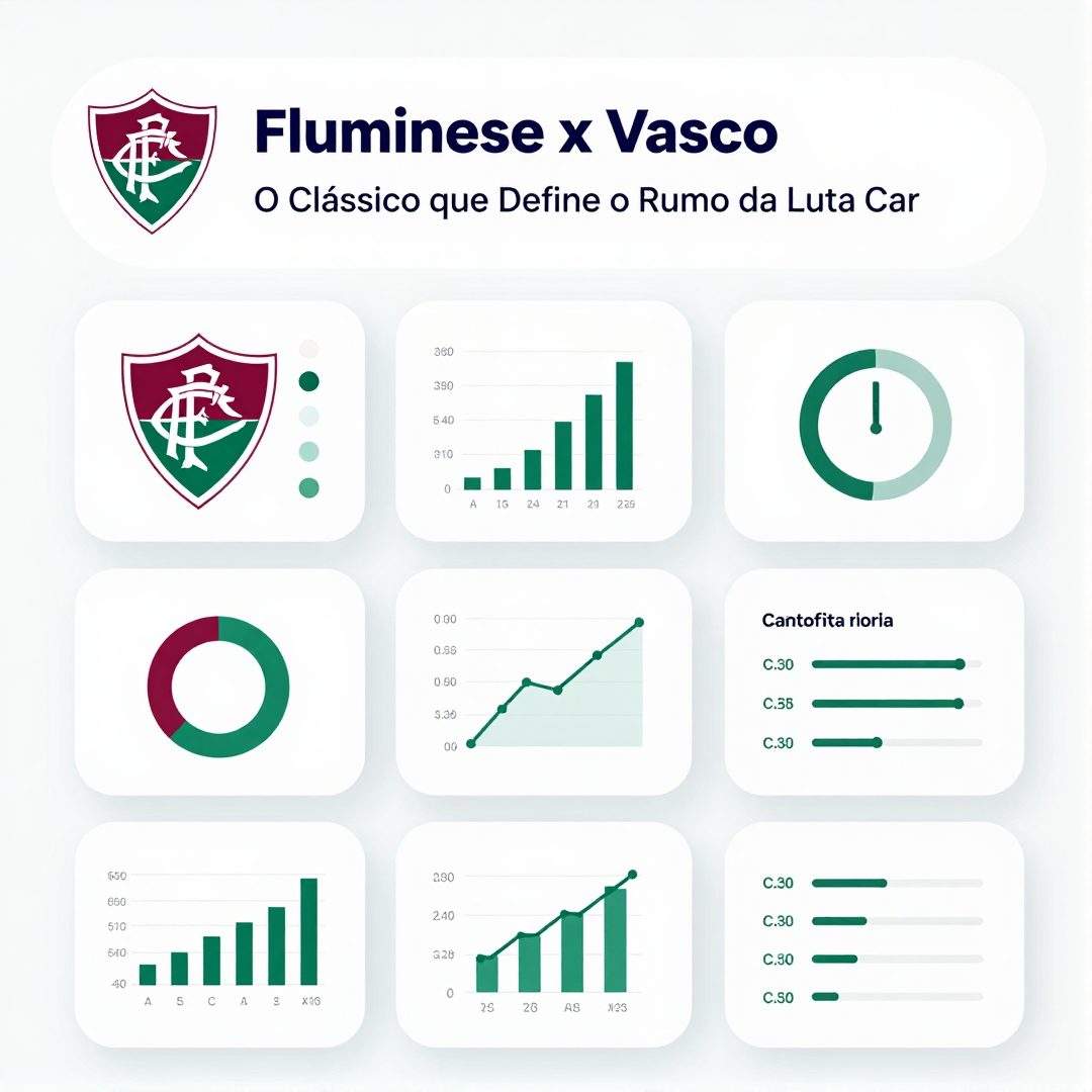 Infográfico - Fluminense x Vasco: O Clássico que Define o Rumo da Luta Carioca e a Tradição do Futebol Nacional