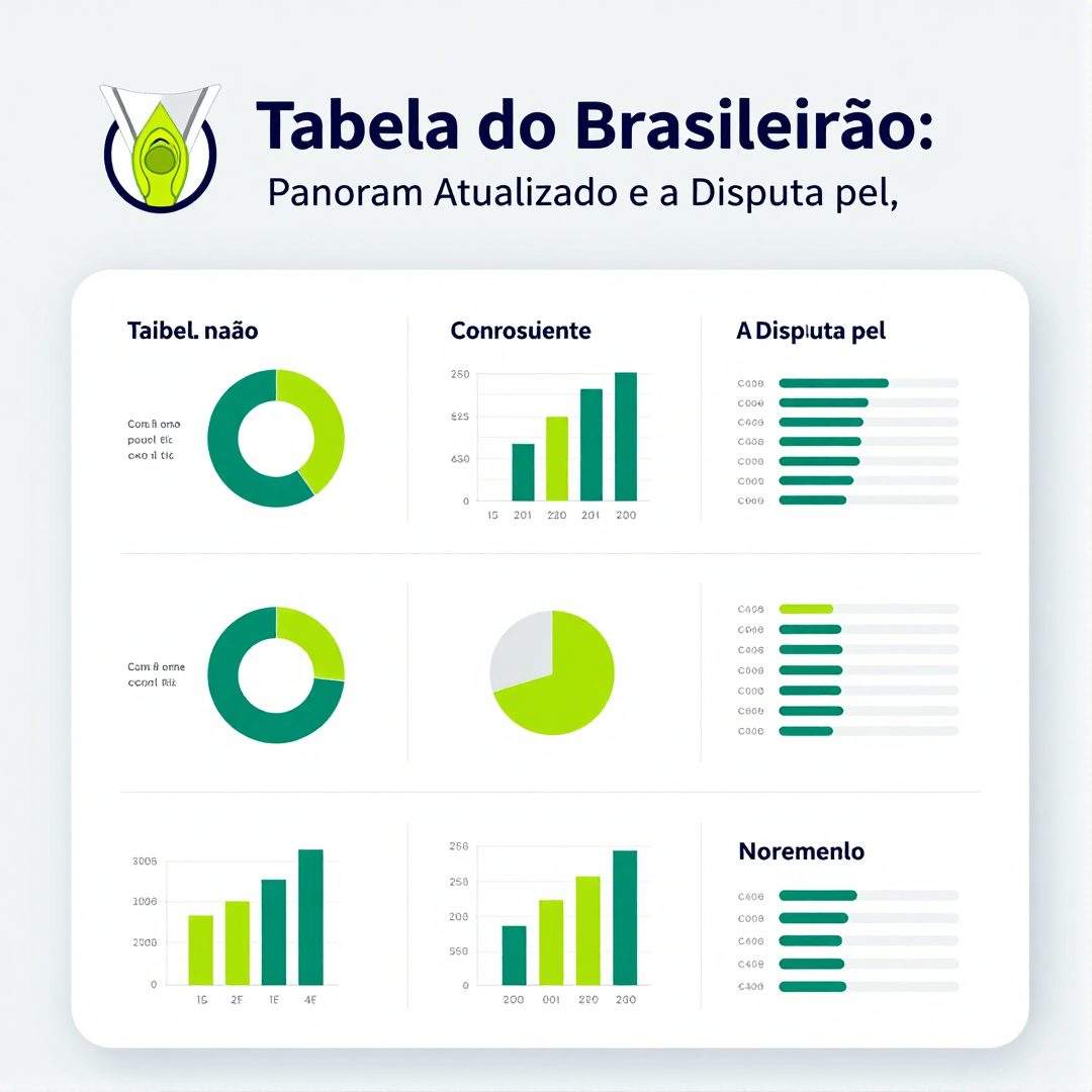 Infográfico - A Tabela do Brasileirão: Panorama Atualizado e a Disputa pelos Objetivos