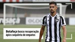 Botafogo busca recuperação tática após sequência de empates e mira em três pontos decisivos