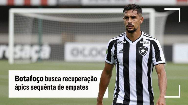 Botafogo busca recuperação tática após sequência de empates e mira em três pontos decisivos