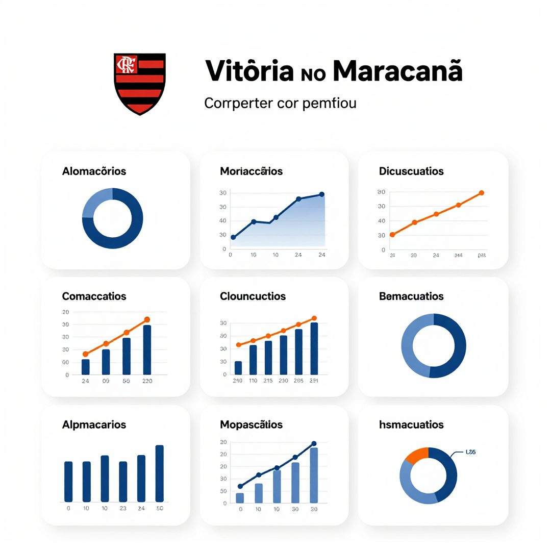 Infográfico - Flamengo enfrenta o Vitória no Maracanã com pressão por pontos e ajustes táticos urgentes para o Brasileirão