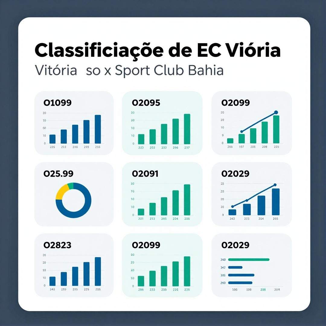 Infográfico - Classificações de EC Vitória x Sport Club Bahia: análise histórica dos duelos no futebol baiano