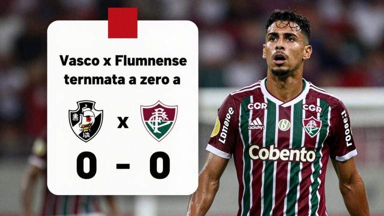 Vasco x Fluminense termina empatado em zero a zero e reforça fase defensiva dos dois clubes cariocas