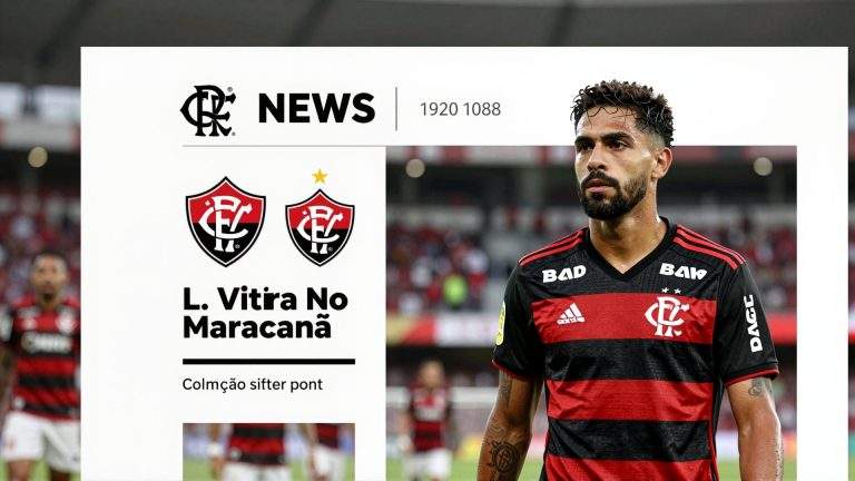 Flamengo enfrenta o Vitória no Maracanã com pressão por pontos e ajustes táticos urgentes para o Brasileirão