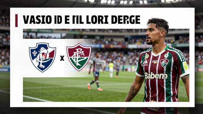 Vasco e Fluminense travam duelo tenso no primeiro tempo do clássico carioca