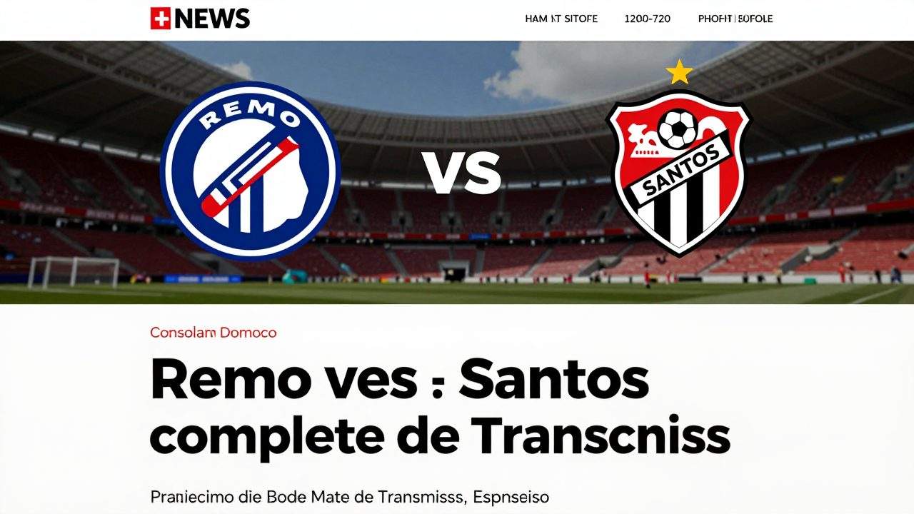 Remo versus Santos onde assistir: guia completo de transmissão e escalações prováveis para o clássico da rodada