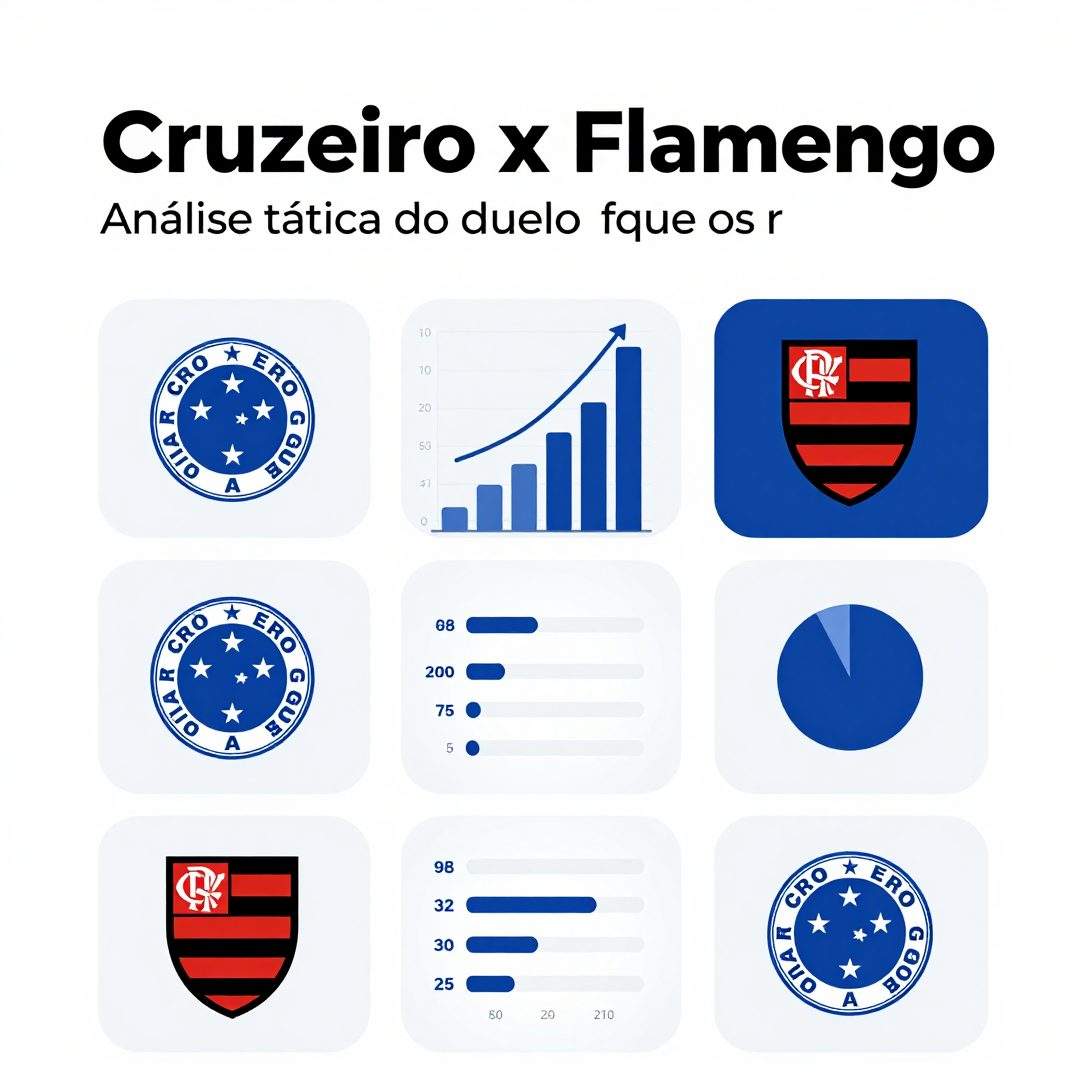 Infográfico - Cruzeiro x Flamengo: análise tática do duelo que define os rumos da zona de classificação