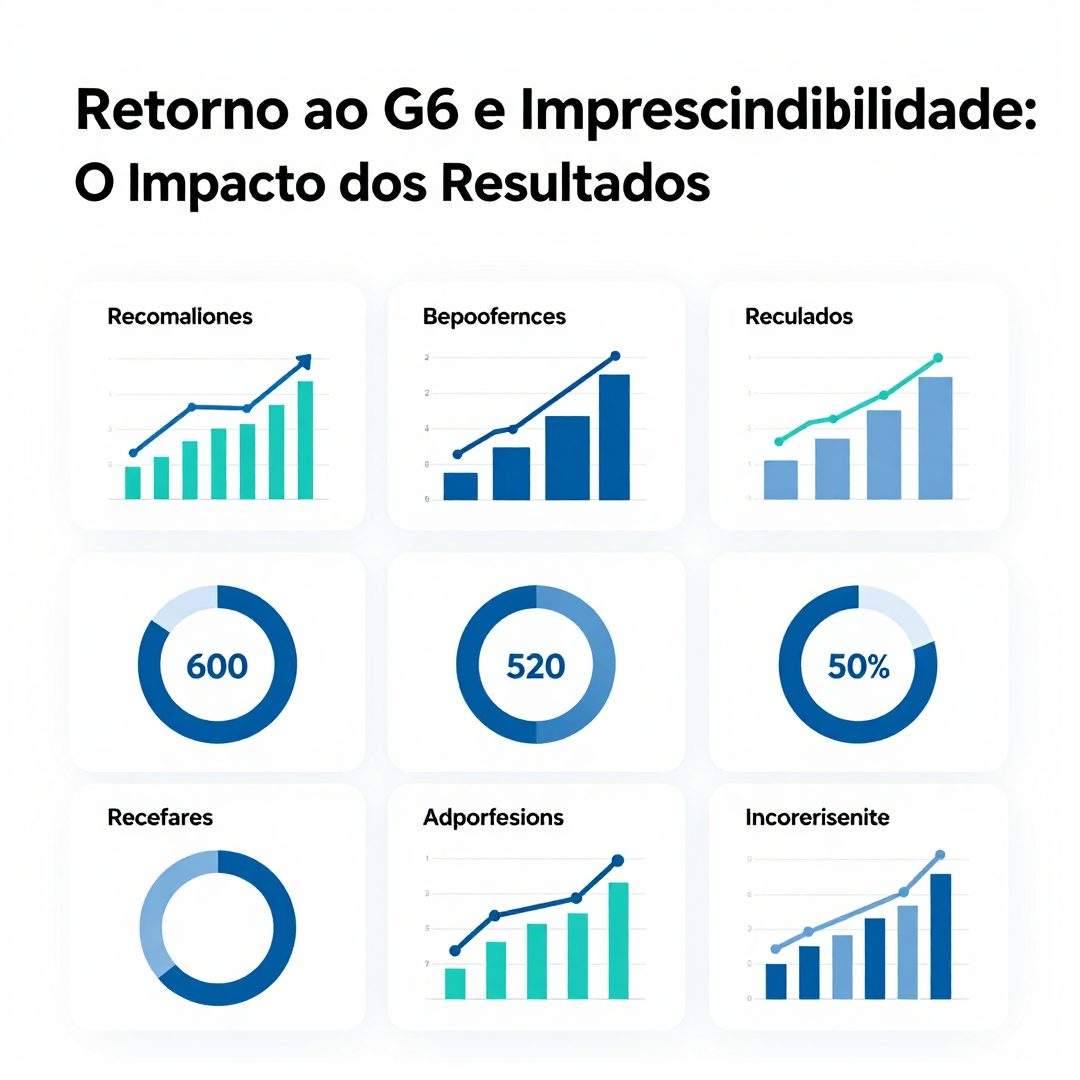 Infográfico - Retorno ao G6 e Imprescindibilidade: O Impacto dos Resultados da 22ª Rodada do Brasileirão